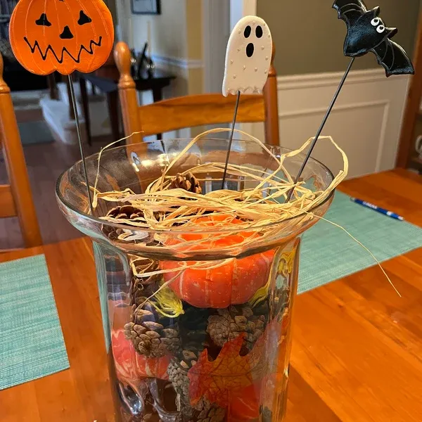 Halloween decorations, potted plant decorations