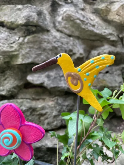 Hummingbird Garden Artistic Potted Plants