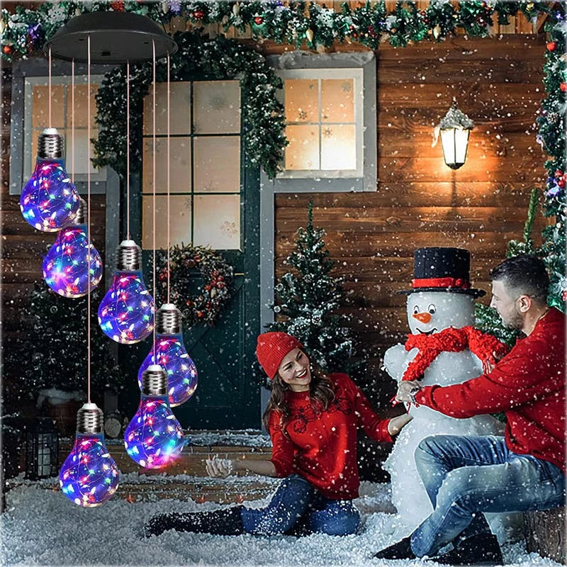 Colorful LED Solar-Powered Light Bulb Wind Chimes (🔥2025 BEST GIFT TO FAMILY🔥)