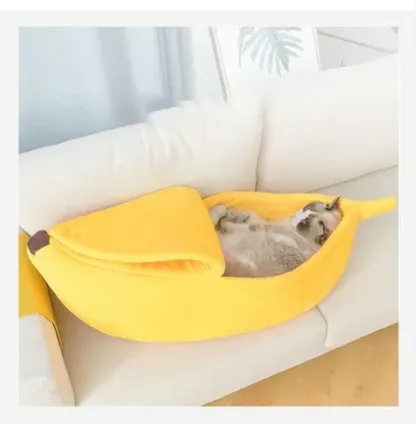 Cat Banana Bed and House Extra Large