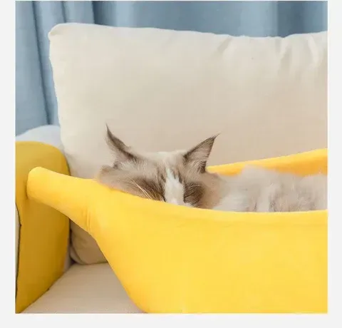 Cat Banana Bed and House Extra Large
