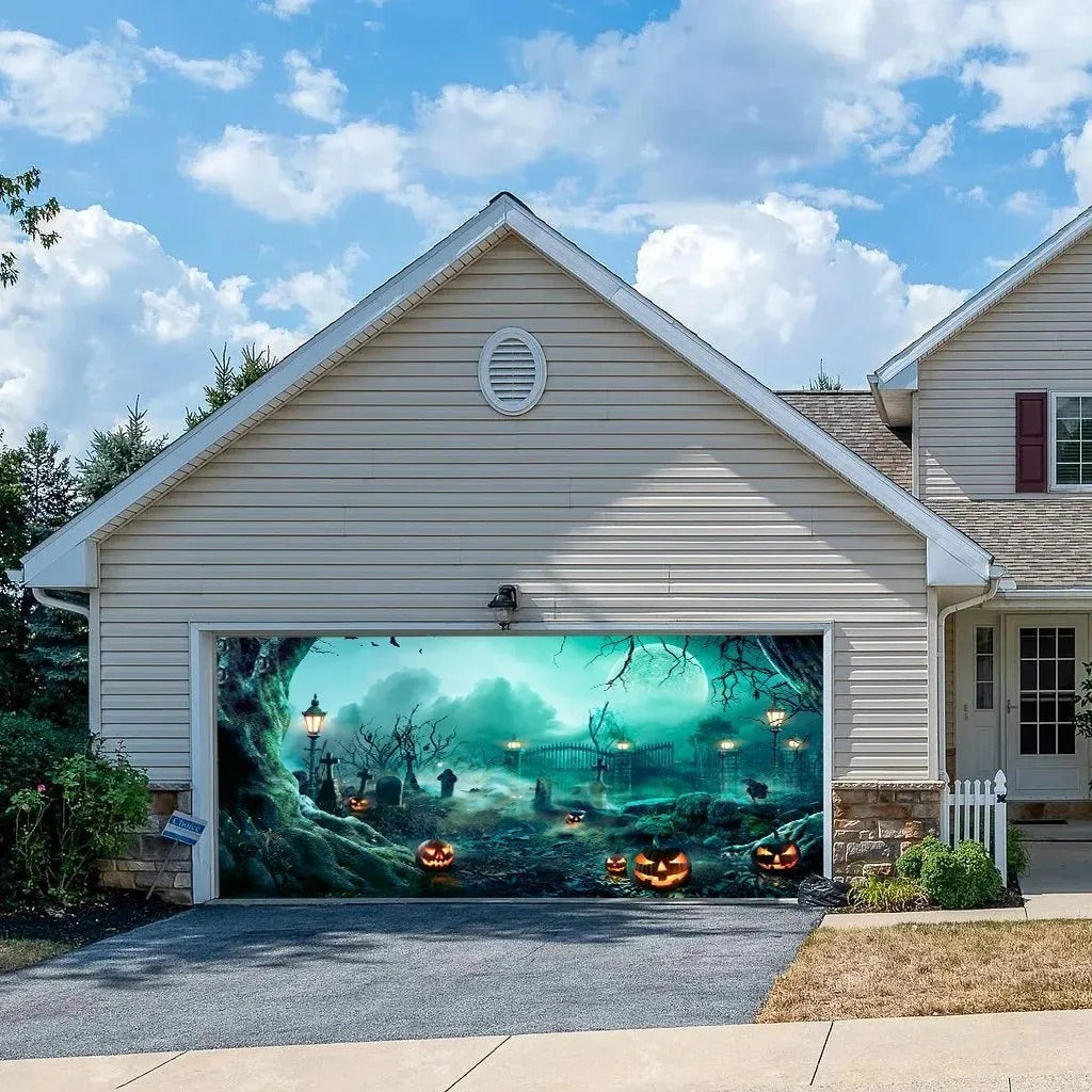 Halloween Garage Door Cover