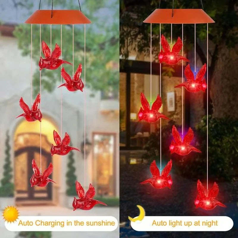Colorful LED Solar-Powered Light Bulb Wind Chimes (🔥2025 BEST GIFT TO FAMILY🔥)