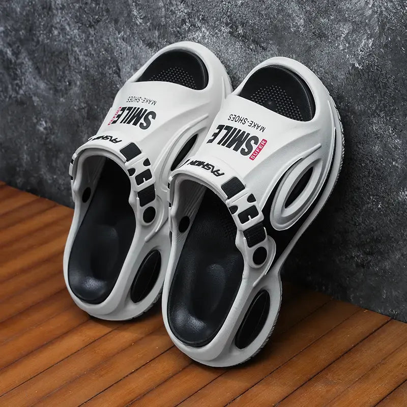 Men’s Sport Buckle Platform Slide Sandals