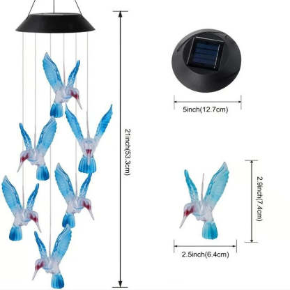 Colorful LED Solar-Powered Light Bulb Wind Chimes (🔥2025 BEST GIFT TO FAMILY🔥)