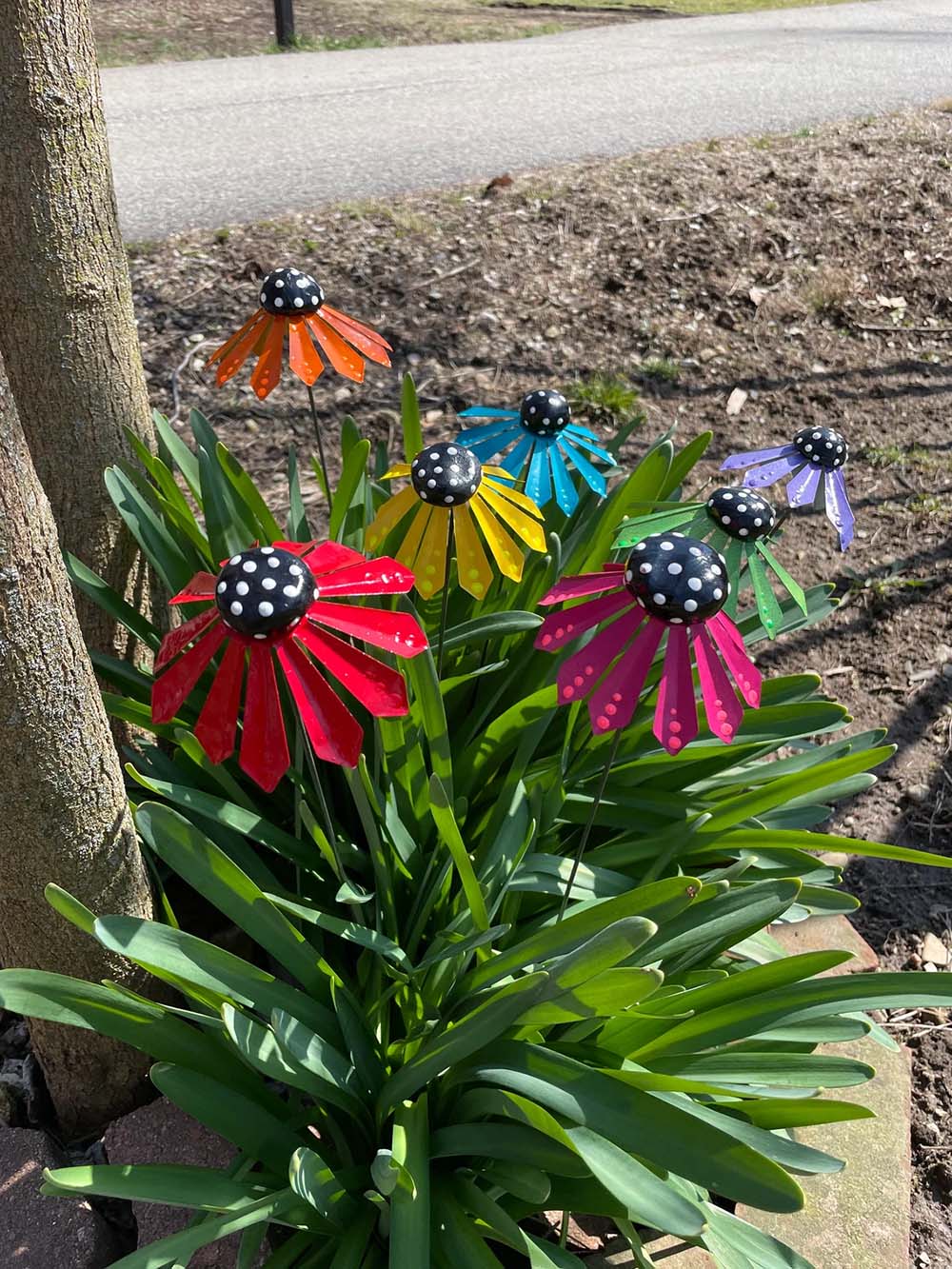 Echinacea Flower Garden Stakes