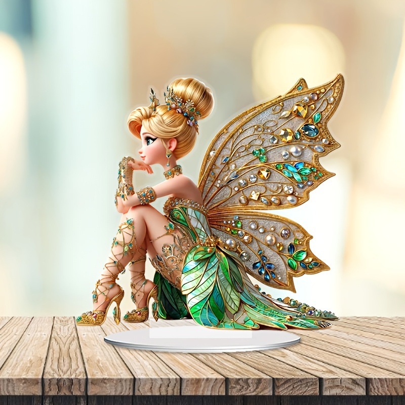 Flower fairy elf desktop ornaments