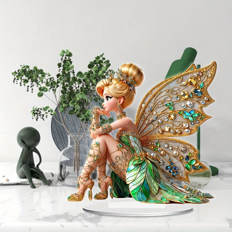 Flower fairy elf desktop ornaments