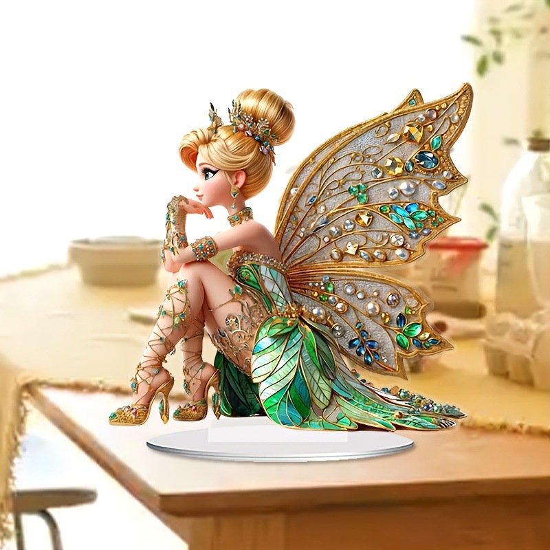 Flower fairy elf desktop ornaments