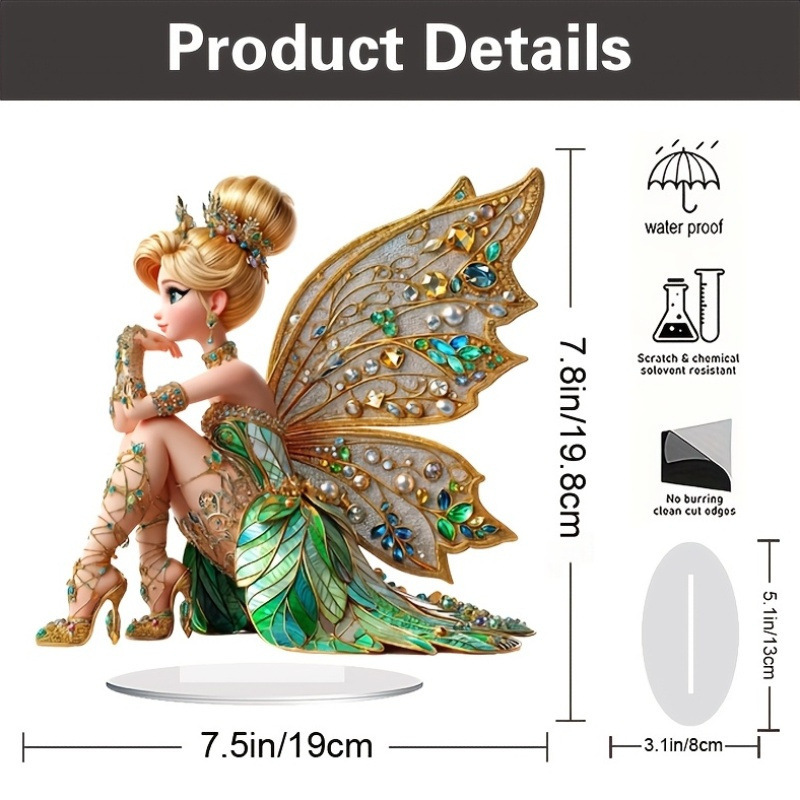 Flower fairy elf desktop ornaments