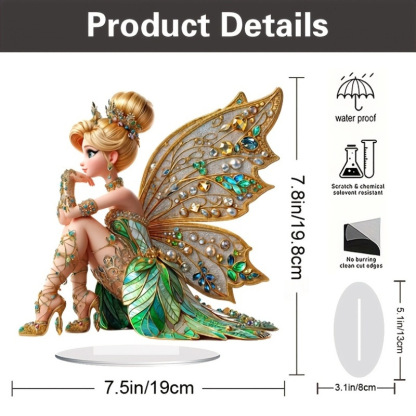 Flower fairy elf desktop ornaments