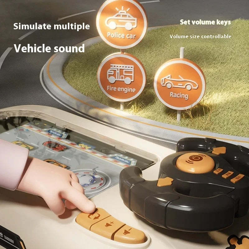 Racing Car Toy with Steering Wheel