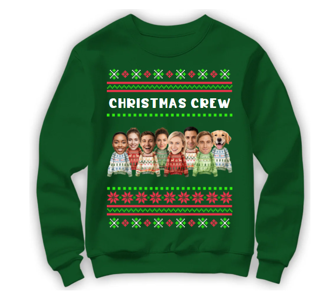 Personalized Ugly Christmas Sweater "Family"