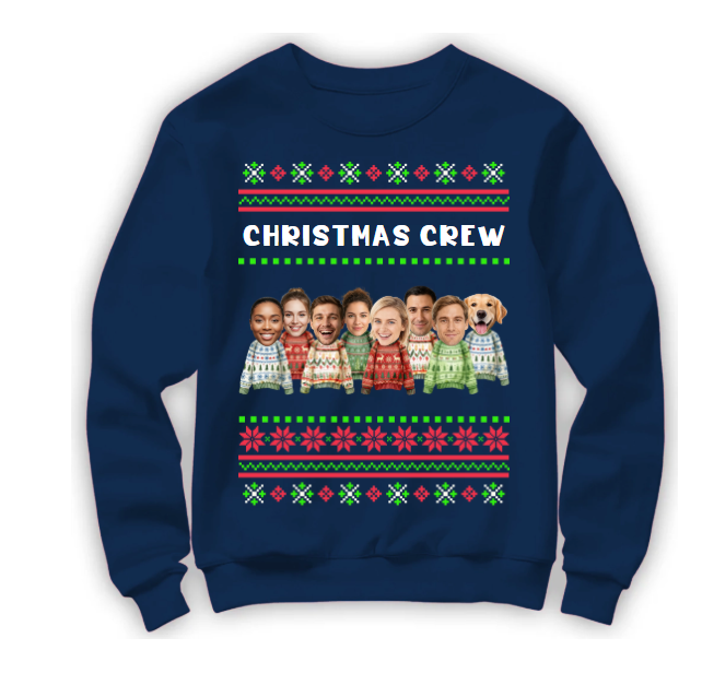 Personalized Ugly Christmas Sweater "Family"