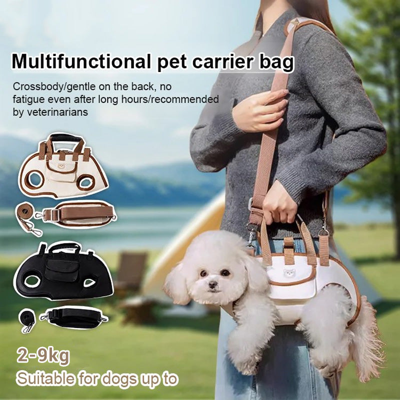 Portable Breathable Pet Carrier Sling & Backpack