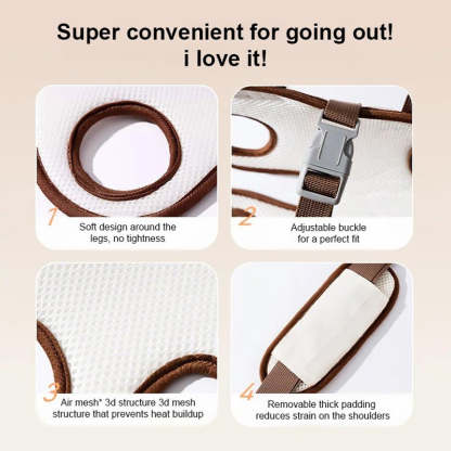 Portable Breathable Pet Carrier Sling & Backpack