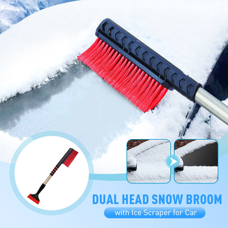 🔥This Week Special Offer 49% OFF🔥Dual Head Snow Broom with Ice Scraper for Car