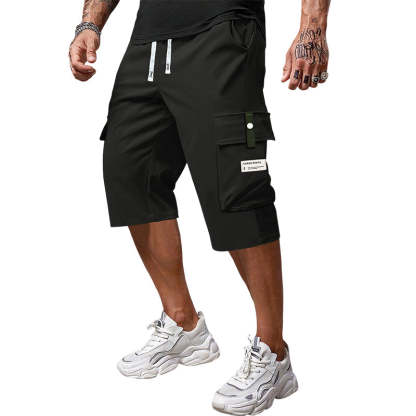 ⏳LAST DAY SALE 50% OFF !!📢Men's Casual Drawstring Capri Cargo Pants