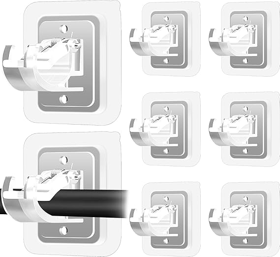 20 soportes para barra de cortina sin taladro, autoadhesivos, ajustables y sin clavos, para baño, cocina, hogar, baño y hotel.