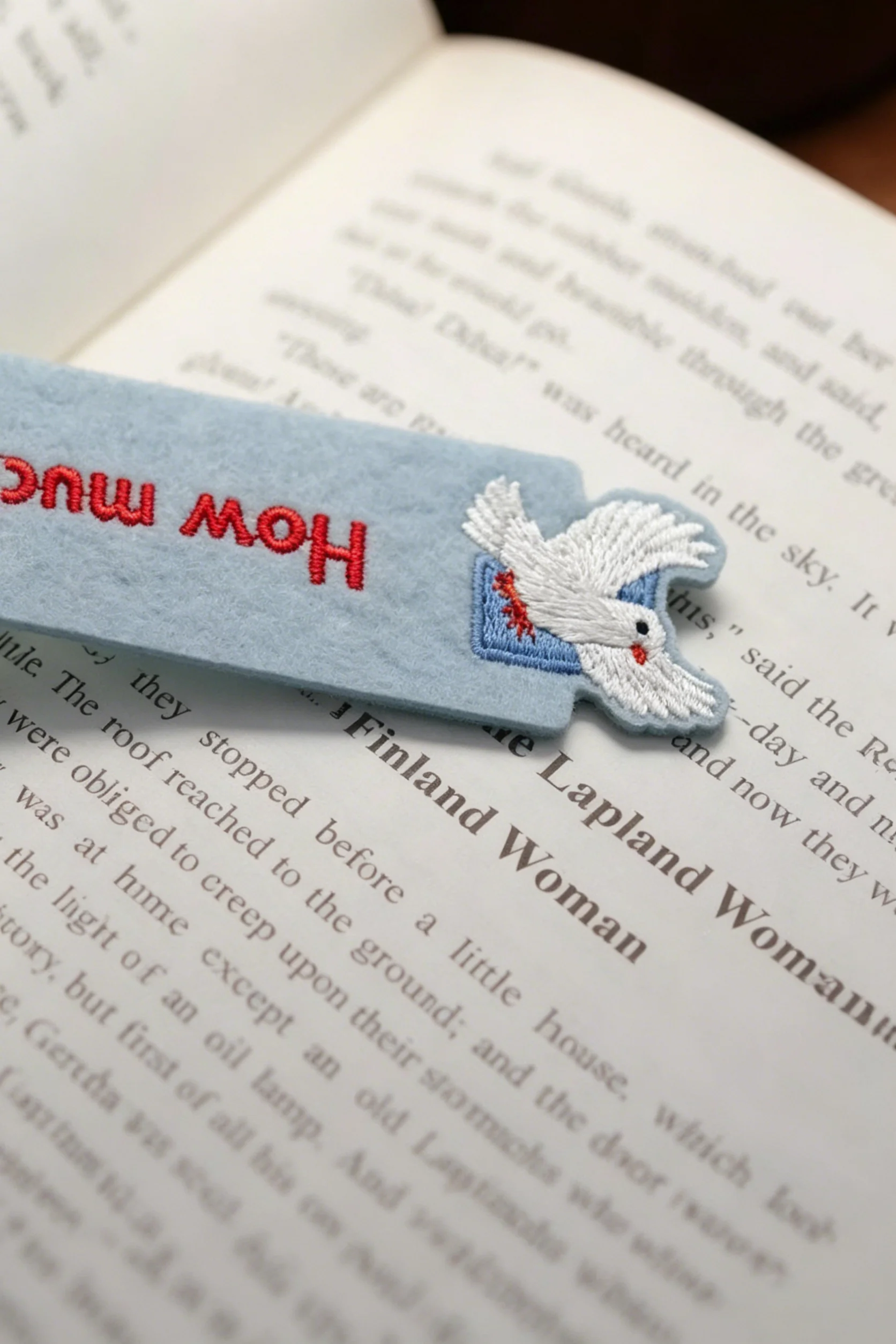 Hand Painted Animal Felt Bookmark Embroidery Creative Gift
