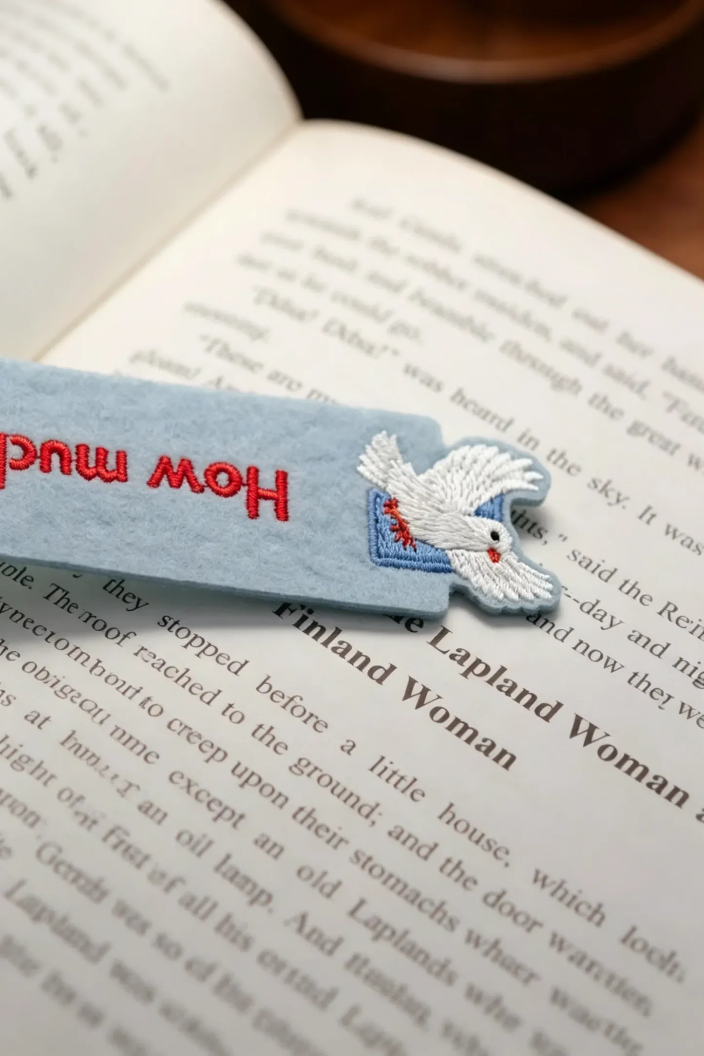 Hand Painted Animal Felt Bookmark With Embroidery And Words Niche Design High Appearance Creative Gift For Friends