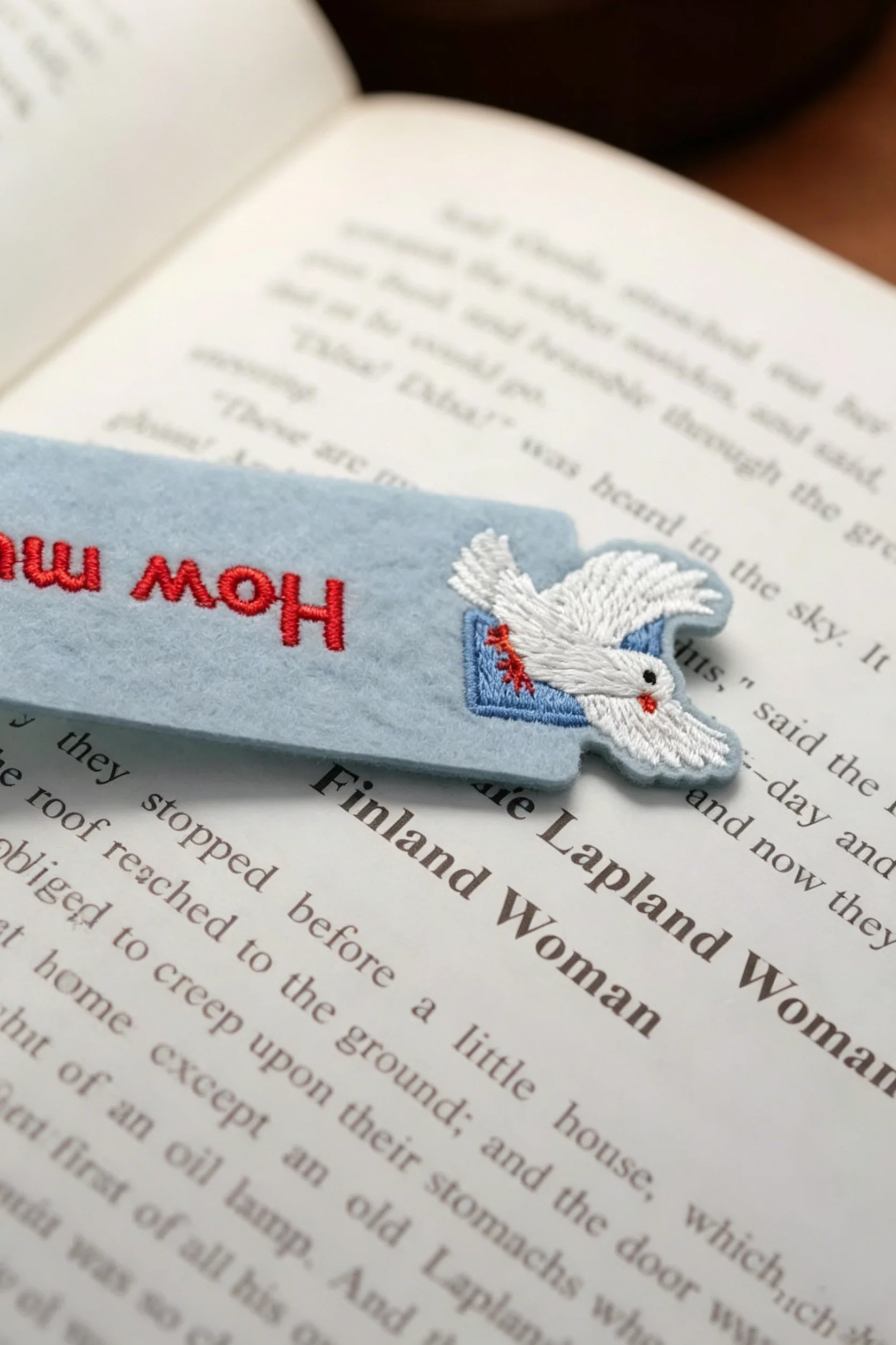 Hand Painted Animal Felt Bookmark With Embroidery And Words Niche Design High Appearance Creative Gift For Friends