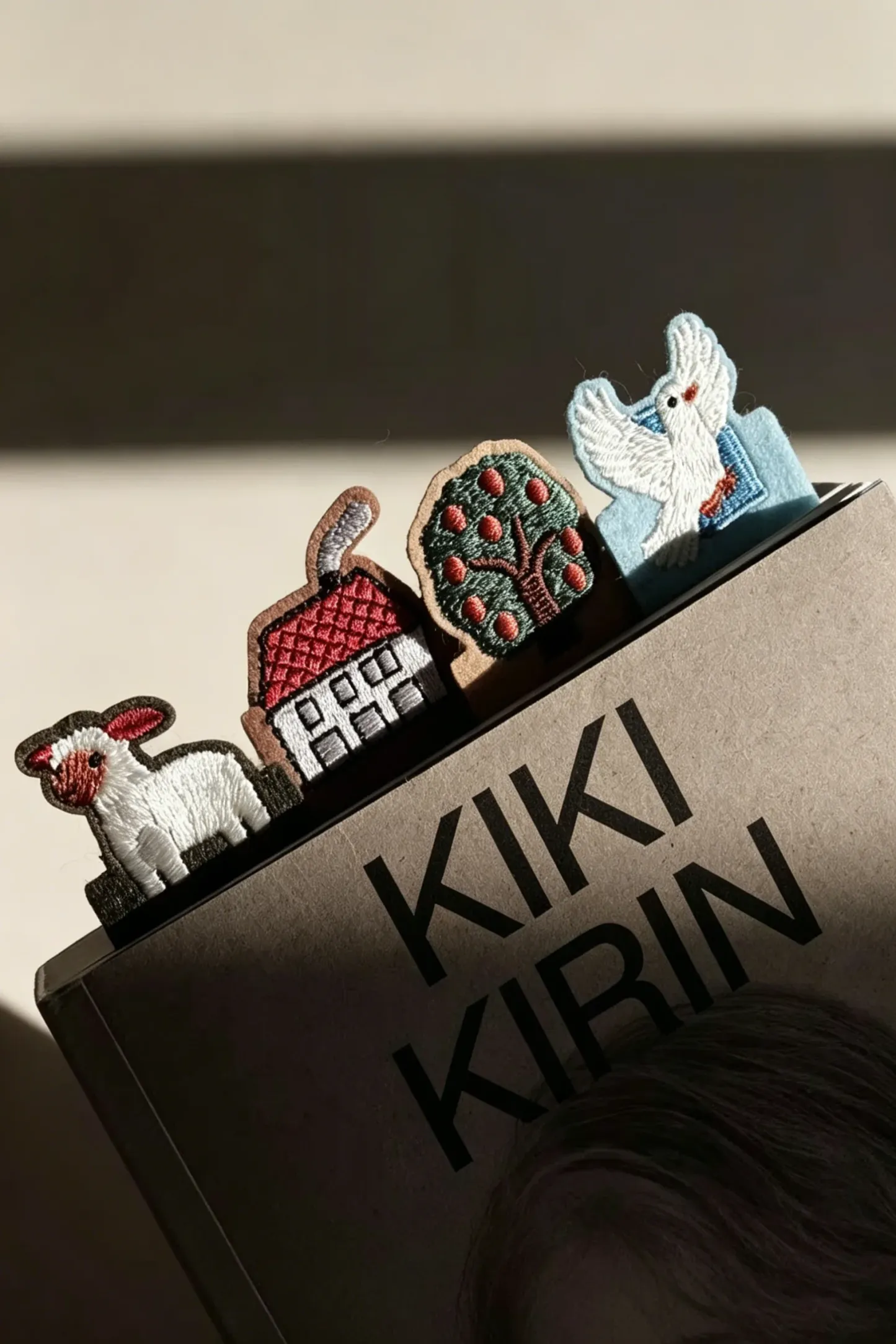 Hand Painted Animal Felt Bookmark With Embroidery And Words Niche Design High Appearance Creative Gift For Friends