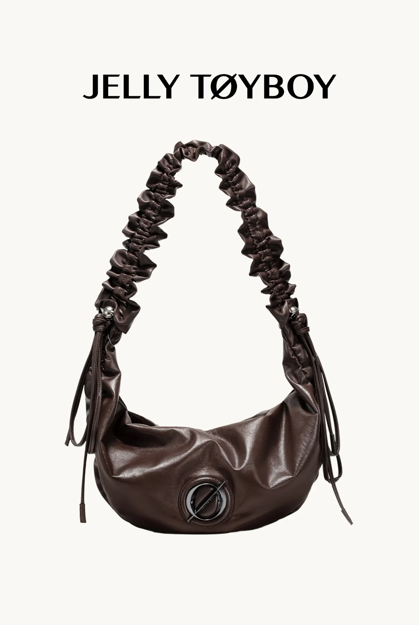 Jellytoyboy Women Spring Summer Genuine Cowhide Large Capacity Dumpling Bag Commute Shoulder Crossbody Bag | JTB Cloud Croissant Bag