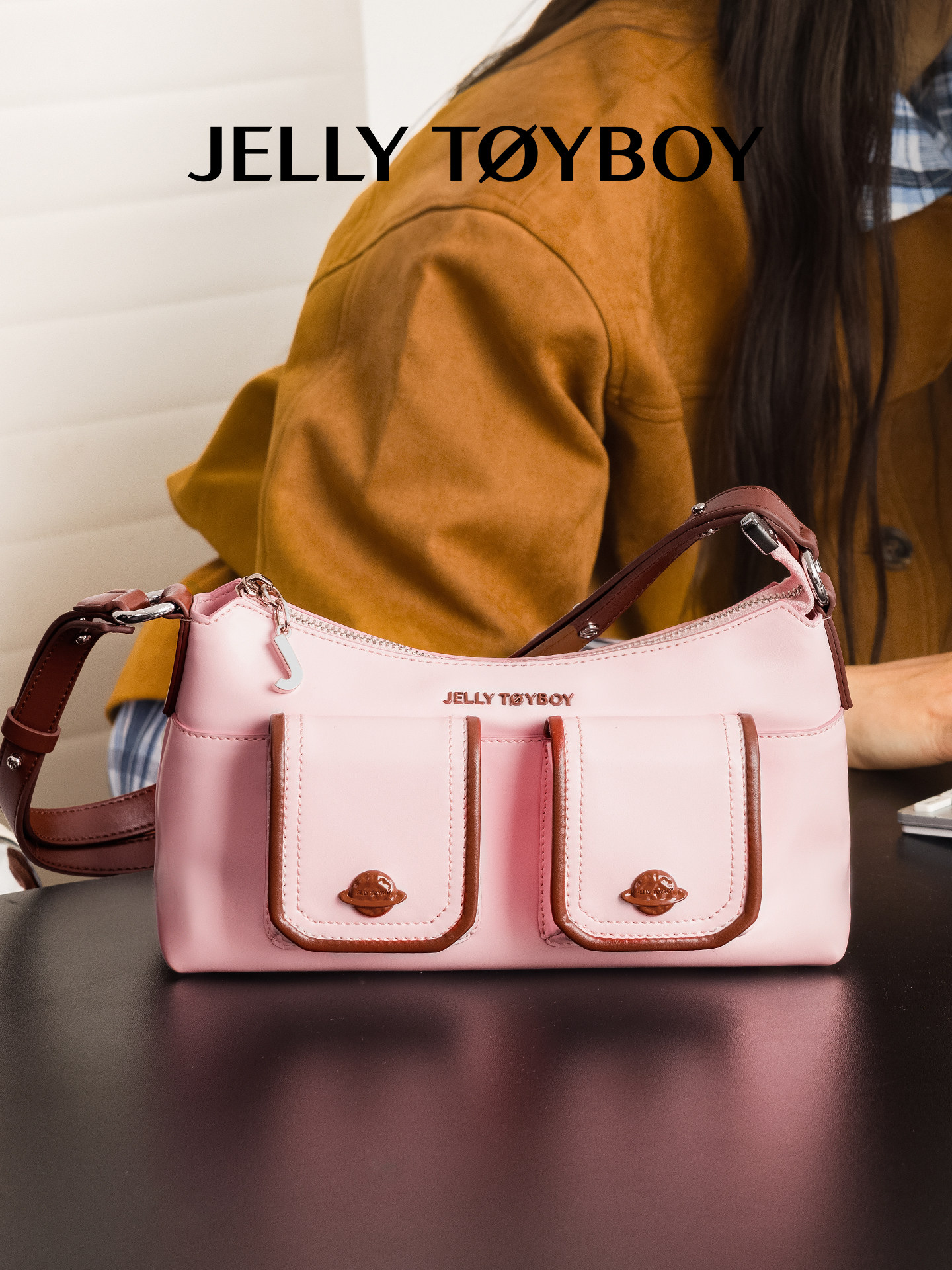 Jellytoyboy New niche high-end commuter single-shoulder crossbody women's bag | JTB Planet Box Underarm Bag