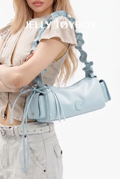 Jellytoyboy Women New Luxury Cylinder Bag Niche Commute Shoulder Crossbody Bag | JTB Cloud Cylinder Bag