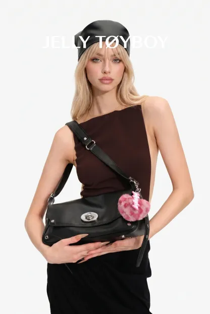 JellytoyboyUnbound | Soft Leather Shoulder Bag – Pillow Silhouette in Cream White | JELLYTOYBOY