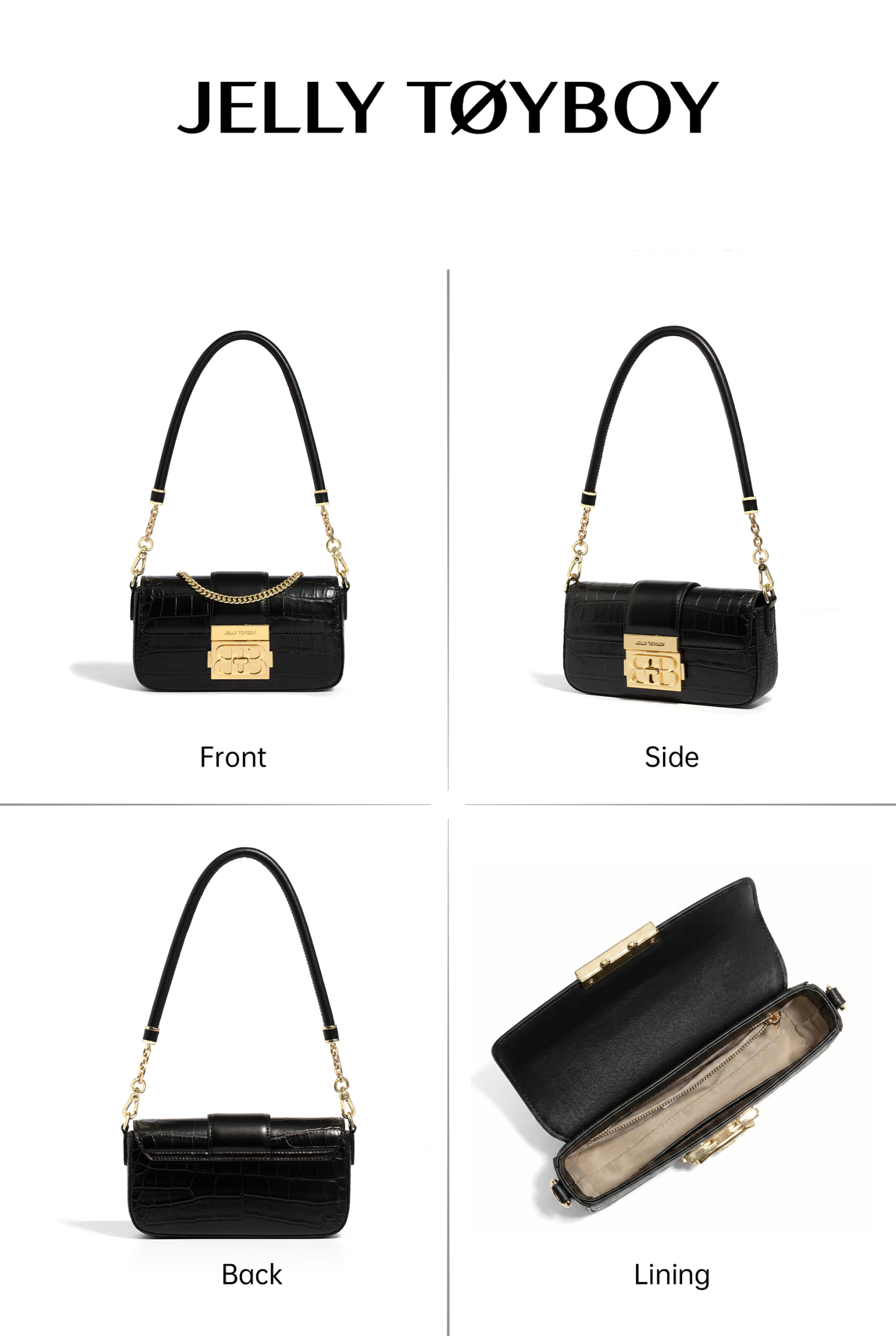 Jellytoyboy women small work luxury cross-body armpit bag | JTB harmonica bag.
