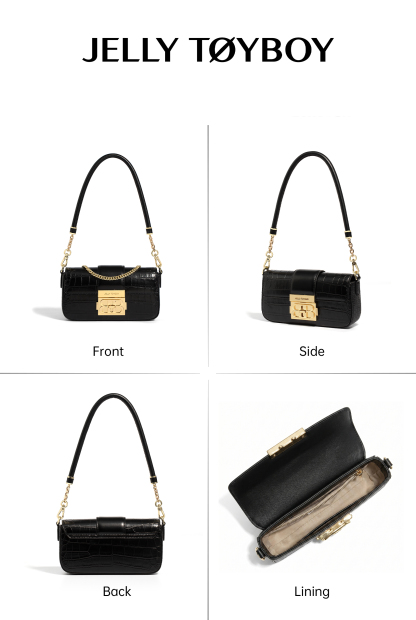 Jellytoyboy women small work luxury cross-body armpit bag | JTB harmonica bag.