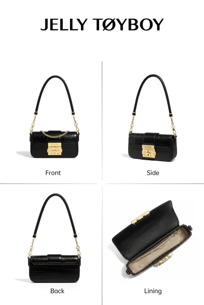 Jellytoyboy women small work luxury cross-body armpit bag | JTB harmonica bag.