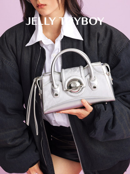 Jellytoyboy Women's New Commuter Light Luxury Niche Black Handbag | JTB Galaxy Bag