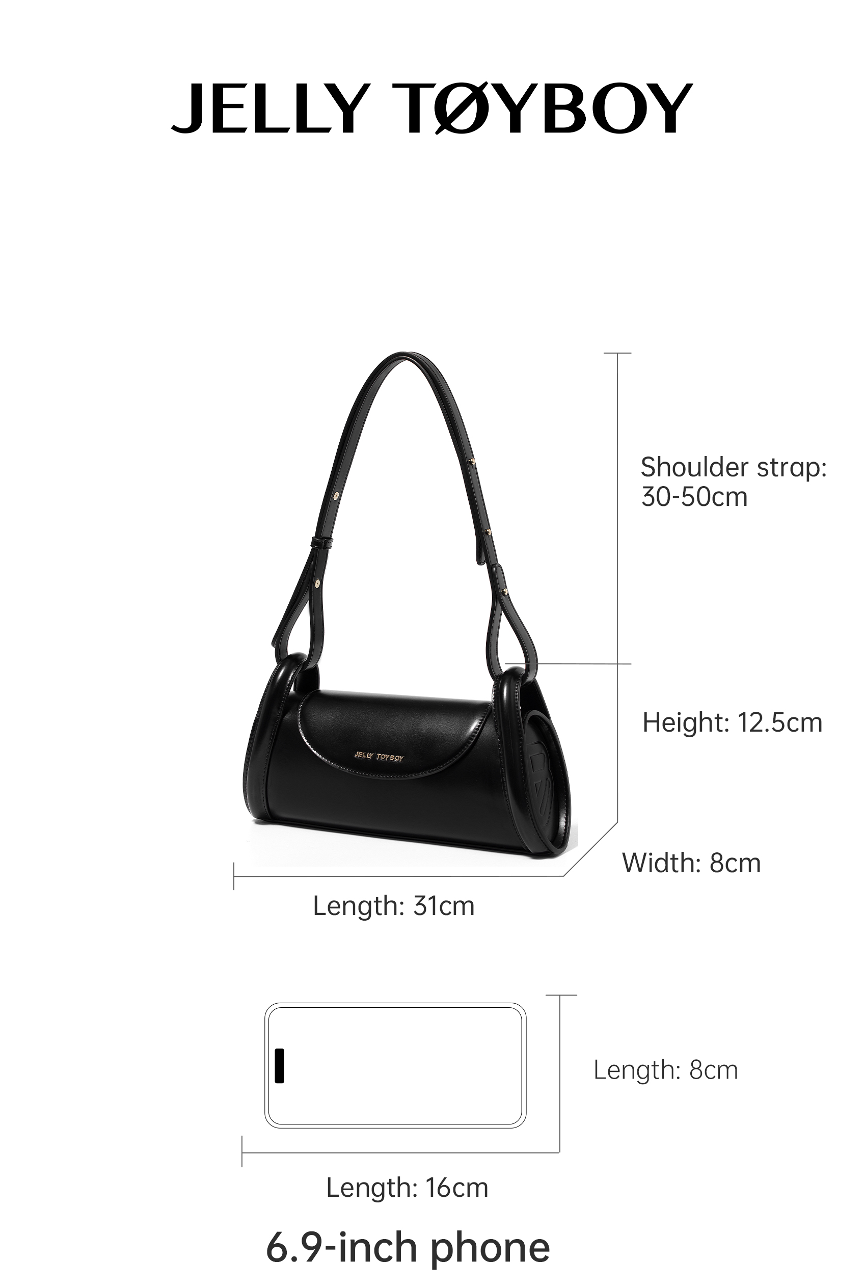 Jellytoyboy Women Designer Synthetic Leather  Crossbody Shoulder Bag Elegant | JTB Hengqin Bag