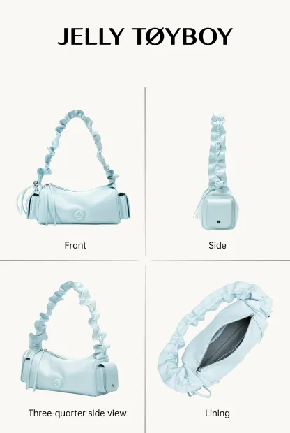 Jellytoyboy Women New Luxury Cylinder Bag Niche Commute Shoulder Crossbody Bag | JTB Cloud Cylinder Bag