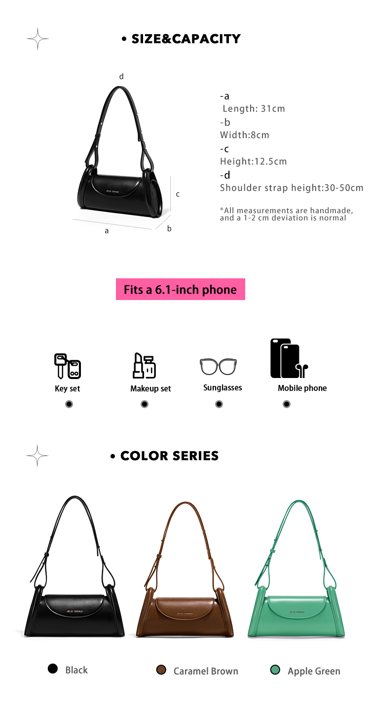 Bolso tipo baguette JTB – Nuevo diseño de verano 2025 para mujer