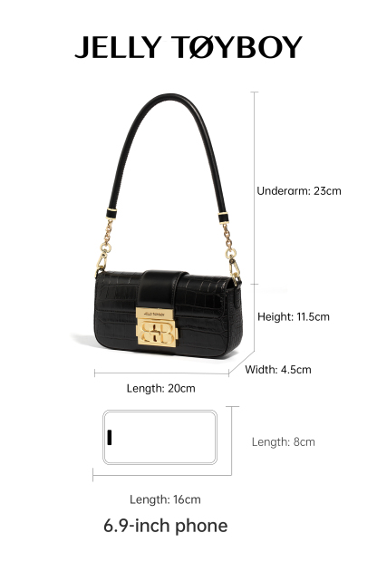 Jellytoyboy women small work luxury cross-body armpit bag | JTB harmonica bag.