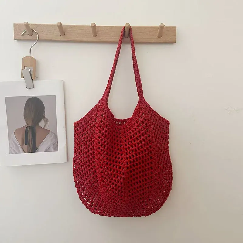 Women Large Capacity Shoulder Bag New Style Tote Bag High-End Woven Straw Bag for Ladies