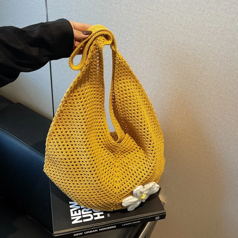 High-End Straw Tote Bag | Large Capacity Shoulder Bag for Women