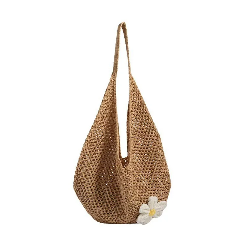 Women Large Capacity Shoulder Bag New Style Tote Bag High-End Woven Straw Bag for Ladies