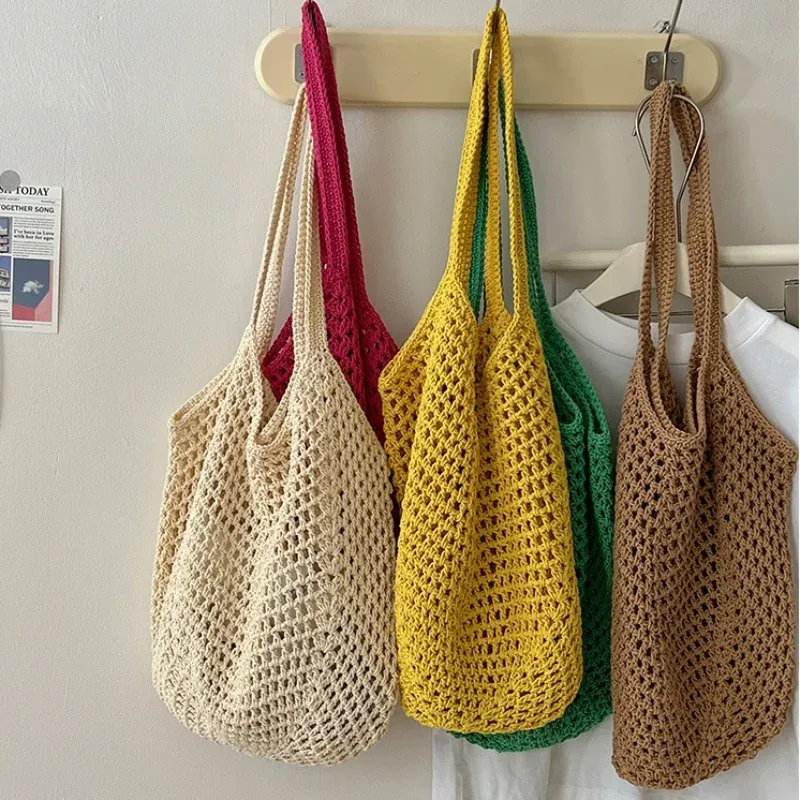Women Large Capacity Shoulder Bag New Style Tote Bag High-End Woven Straw Bag for Ladies