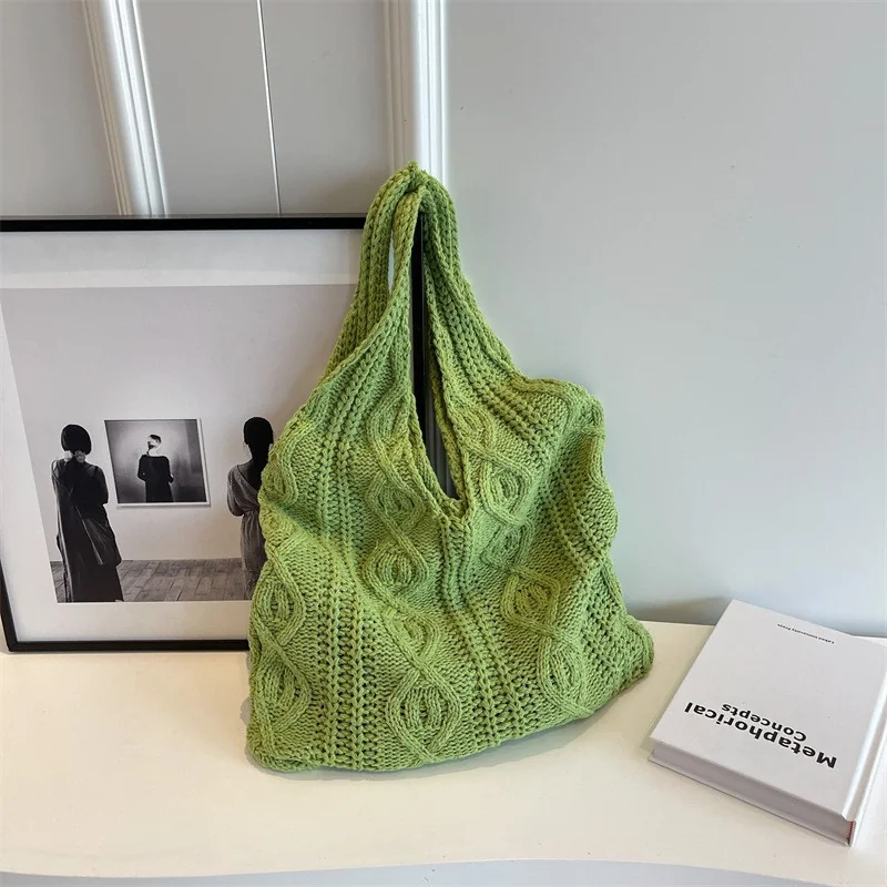 Women Large Capacity Shoulder Bag New Style Tote Bag High-End Woven Straw Bag for Ladies