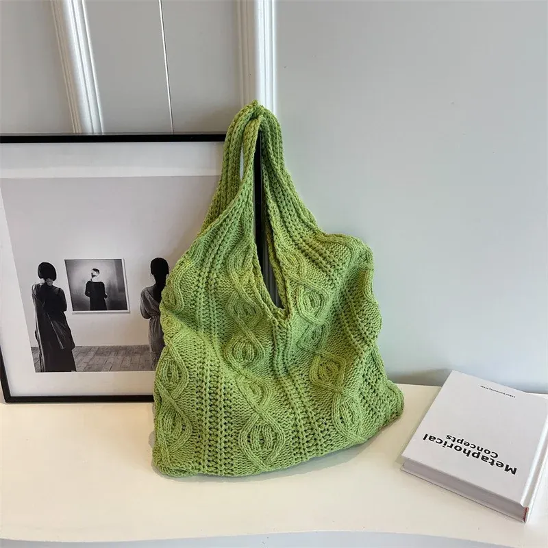 Women Large Capacity Shoulder Bag New Style Tote Bag High-End Woven Straw Bag for Ladies