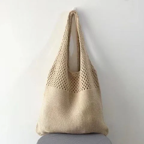 Women Large Capacity Shoulder Bag New Style Tote Bag High-End Woven Straw Bag for Ladies