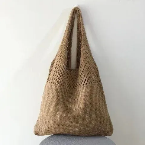Women Large Capacity Shoulder Bag New Style Tote Bag High-End Woven Straw Bag for Ladies