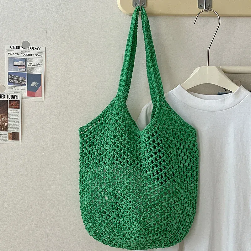Women Large Capacity Shoulder Bag New Style Tote Bag High-End Woven Straw Bag for Ladies