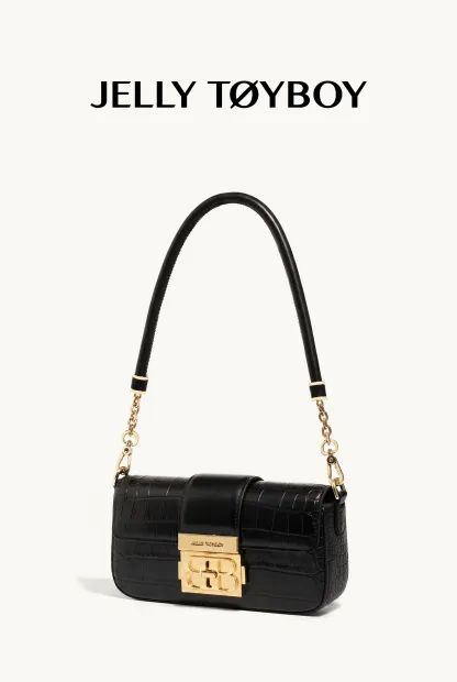 Jellytoyboy women small work luxury cross-body armpit bag | JTB harmonica bag.