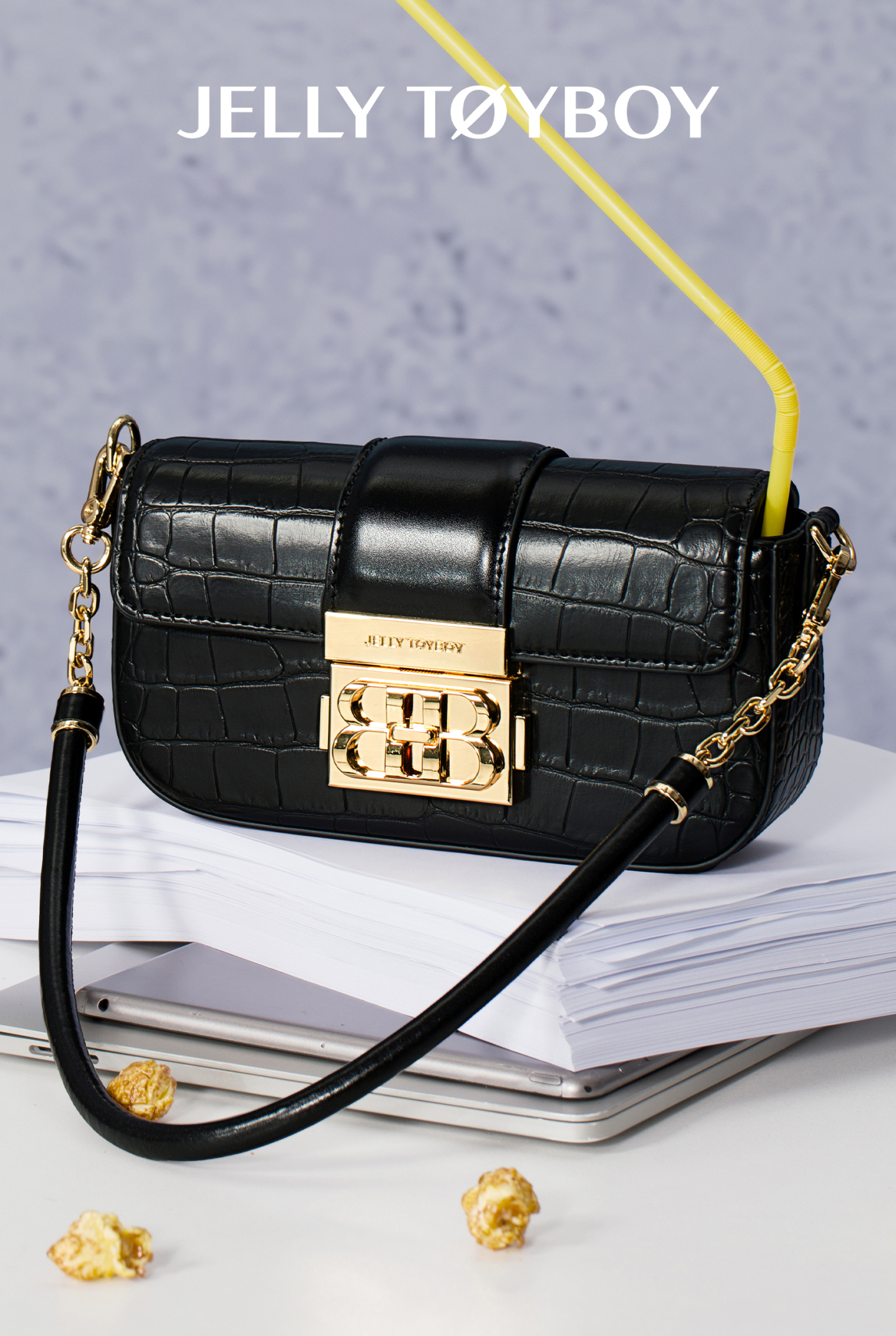 Jellytoyboy women small work luxury cross-body armpit bag | JTB harmonica bag.